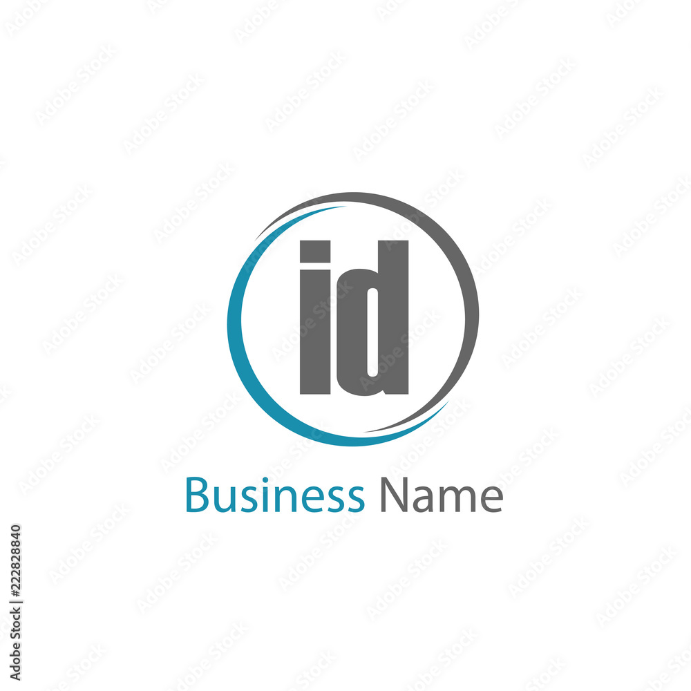 Initial Letter ID Logo Template Design