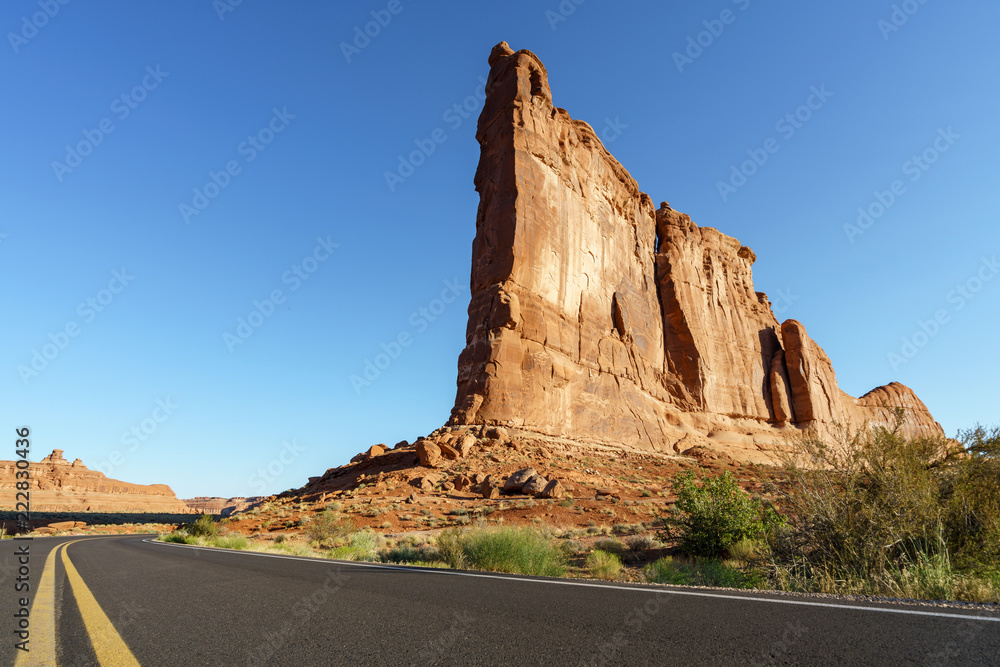 Court tower in Arches National Park, Utah, United States Court tower in Arches National Park, Utah, United States