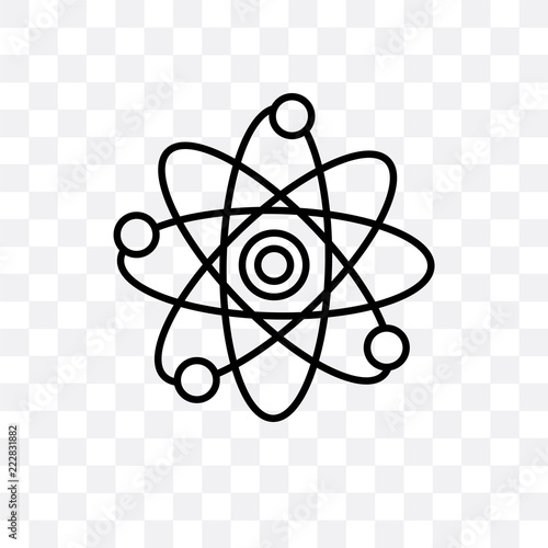physics icon isolated on transparent background. Simple and editable physics icons. Modern icon vector illustration.