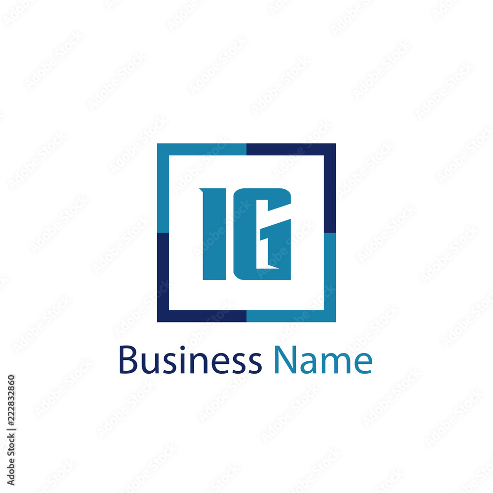 Initial Letter IG Logo Template Design Initial Letter IG Logo Template Design