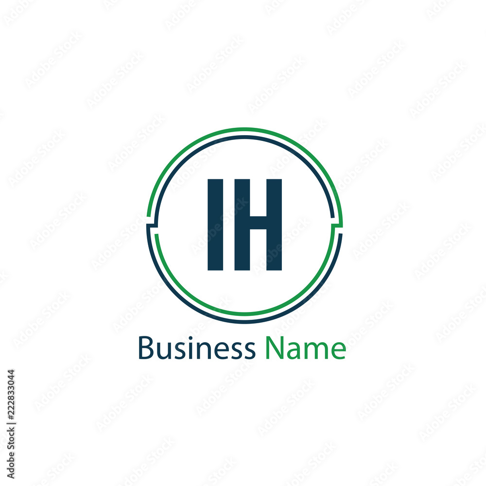 Initial Letter IH Logo Template Design Initial Letter IH Logo Template Design