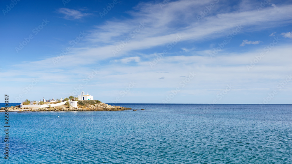 Fototapeta premium Greek coastline, Agios Fokas village