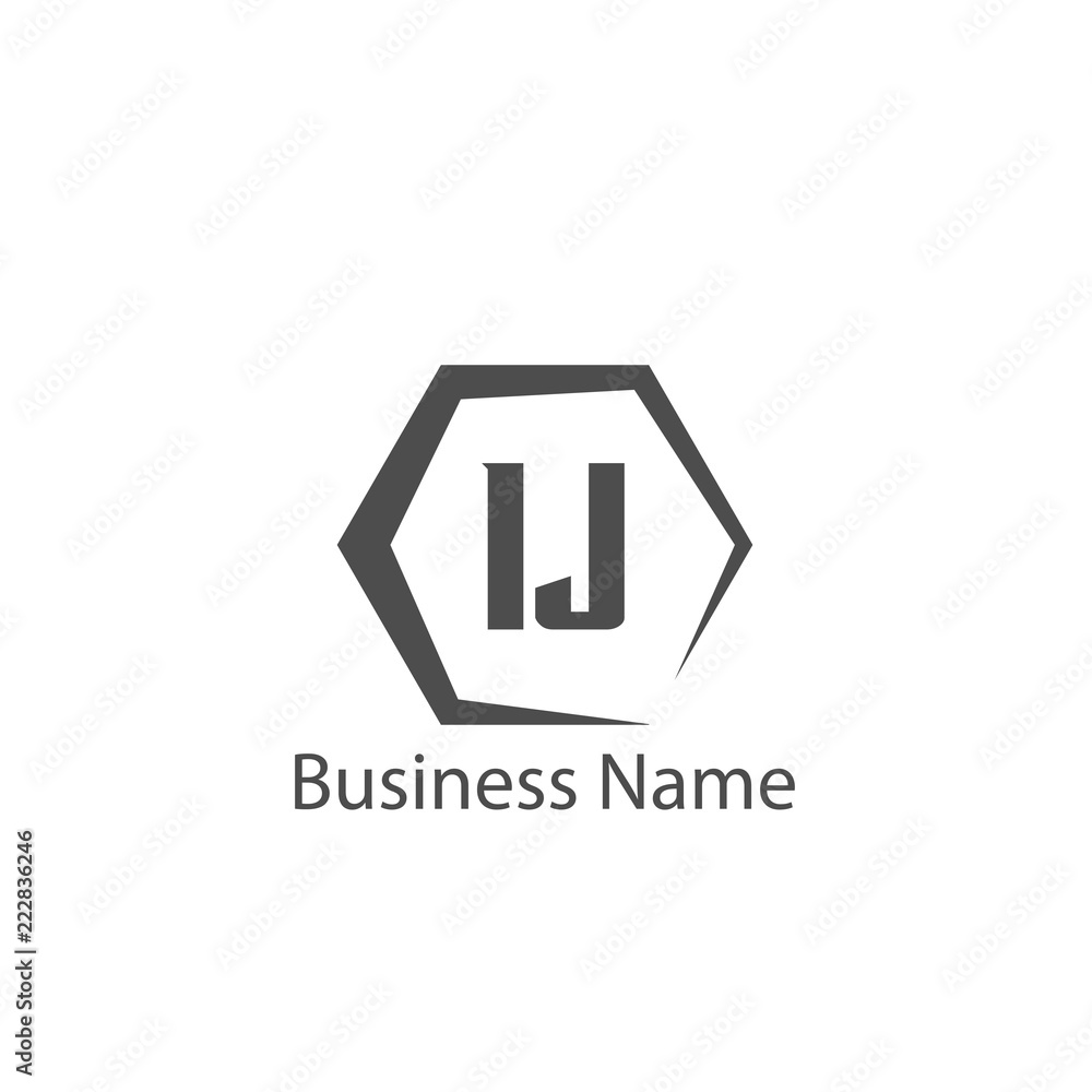 Initial Letter IJ Logo Template Design Initial Letter IJ Logo Template Design