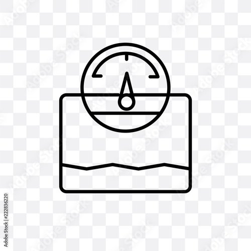 pressure icon isolated on transparent background. Simple and editable pressure icons. Modern icon vector illustration.