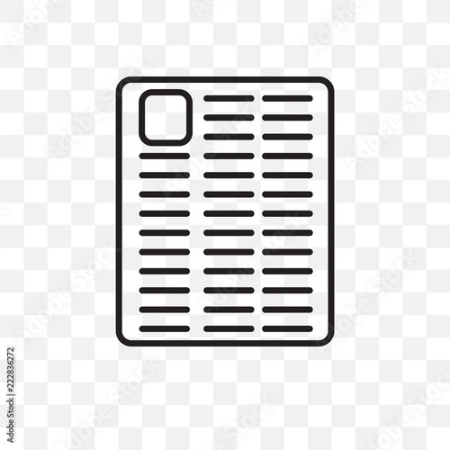 gazette icon isolated on transparent background. Simple and editable gazette icons. Modern icon vector illustration.