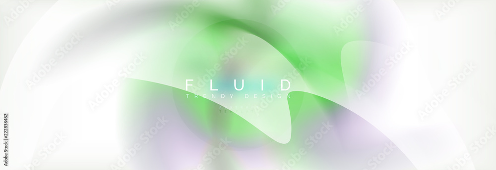 Naklejka premium Abstract background holographic liquid colors design