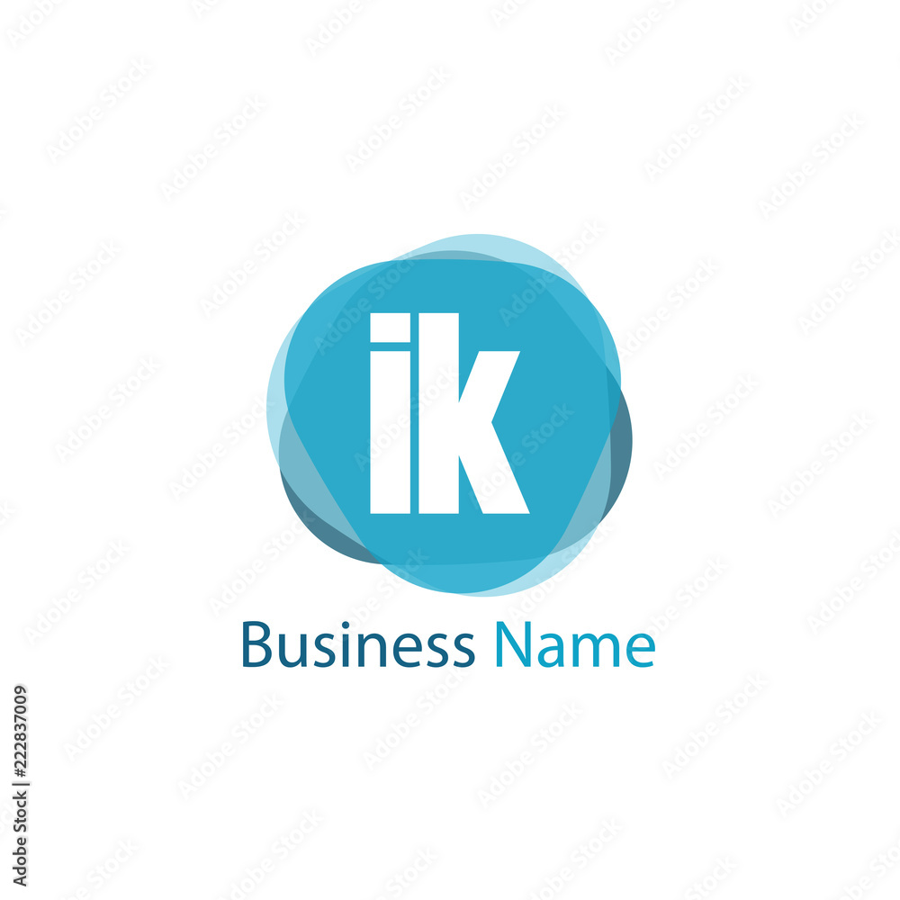 Initial Letter IK Logo Template Design Initial Letter IK Logo Template Design