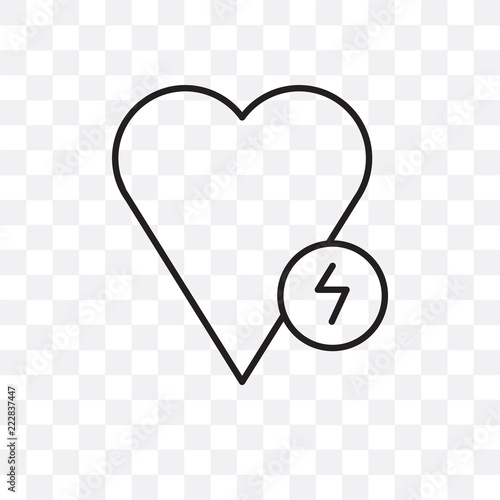 defibrillator icon isolated on transparent background. Simple and editable defibrillator icons. Modern icon vector illustration.