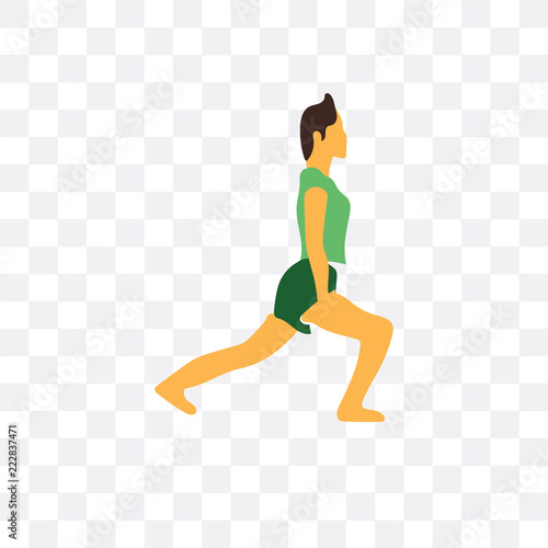 exercise icon isolated on transparent background. Simple and editable exercise icons. Modern icon vector illustration.