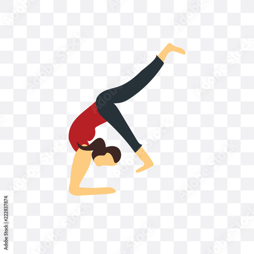 exercise icon isolated on transparent background. Simple and editable exercise icons. Modern icon vector illustration.