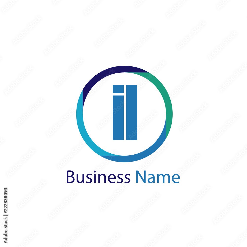 Initial Letter IL Logo Template Design Initial Letter IL Logo Template Design