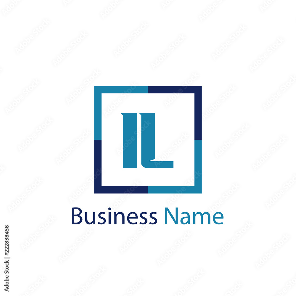 Obraz premium Initial Letter IL Logo Template Design