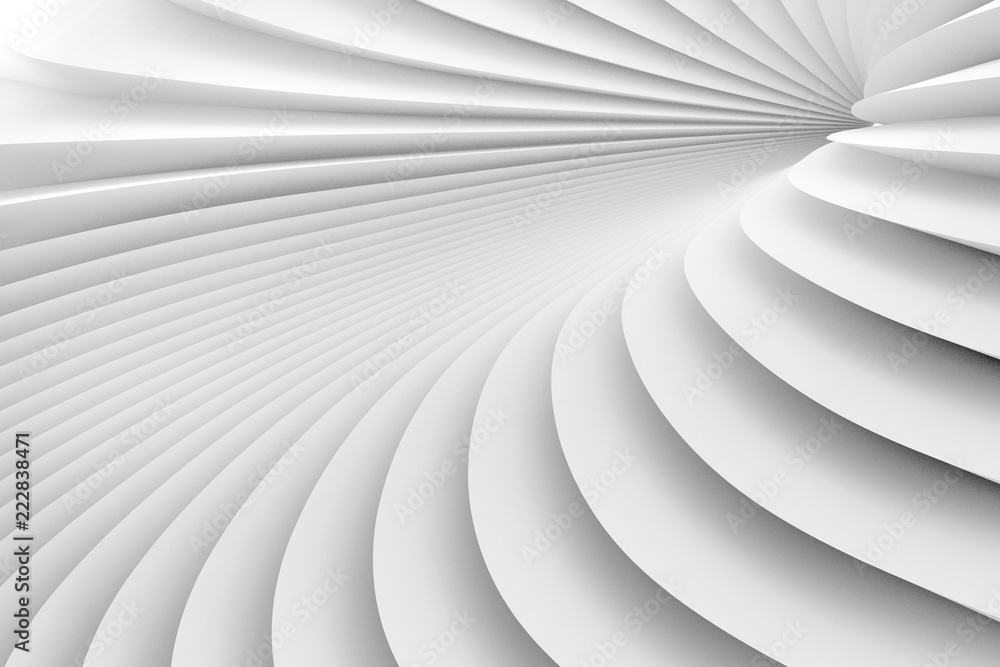 The texture of radiating surround of white stripes. 3d illustration The texture of radiating surround of white stripes. 3d illustration