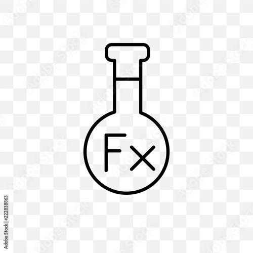 formula icon isolated on transparent background. Simple and editable formula icons. Modern icon vector illustration.