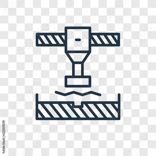 Bending vector icon isolated on transparent background, Bending logo design