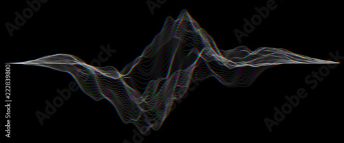 Futuristic Hud, ui vector grid. Music sound waves set. Audio digital equalizer technology, pulse musical.