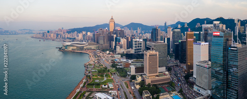 Photography Panoramic of Hong Kong city