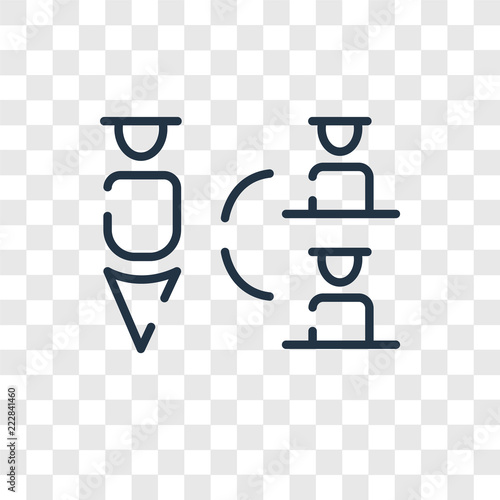 Hierarchical structure vector icon isolated on transparent background, Hierarchical structure logo design