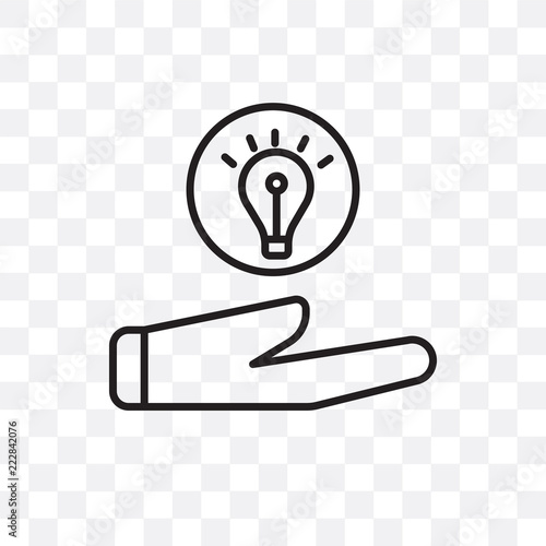 brainstorm icon isolated on transparent background. Simple and editable brainstorm icons. Modern icon vector illustration.