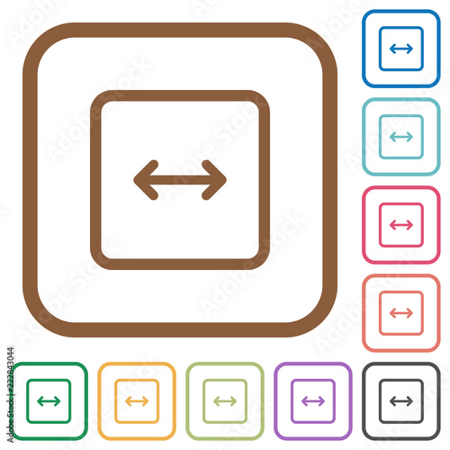 Adjust object width simple icons