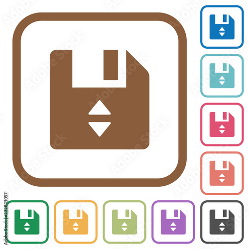 File position simple icons