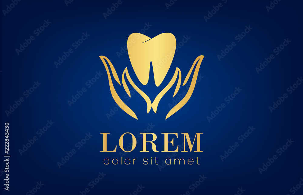 Fototapeta premium tooth logo. vector illustration.