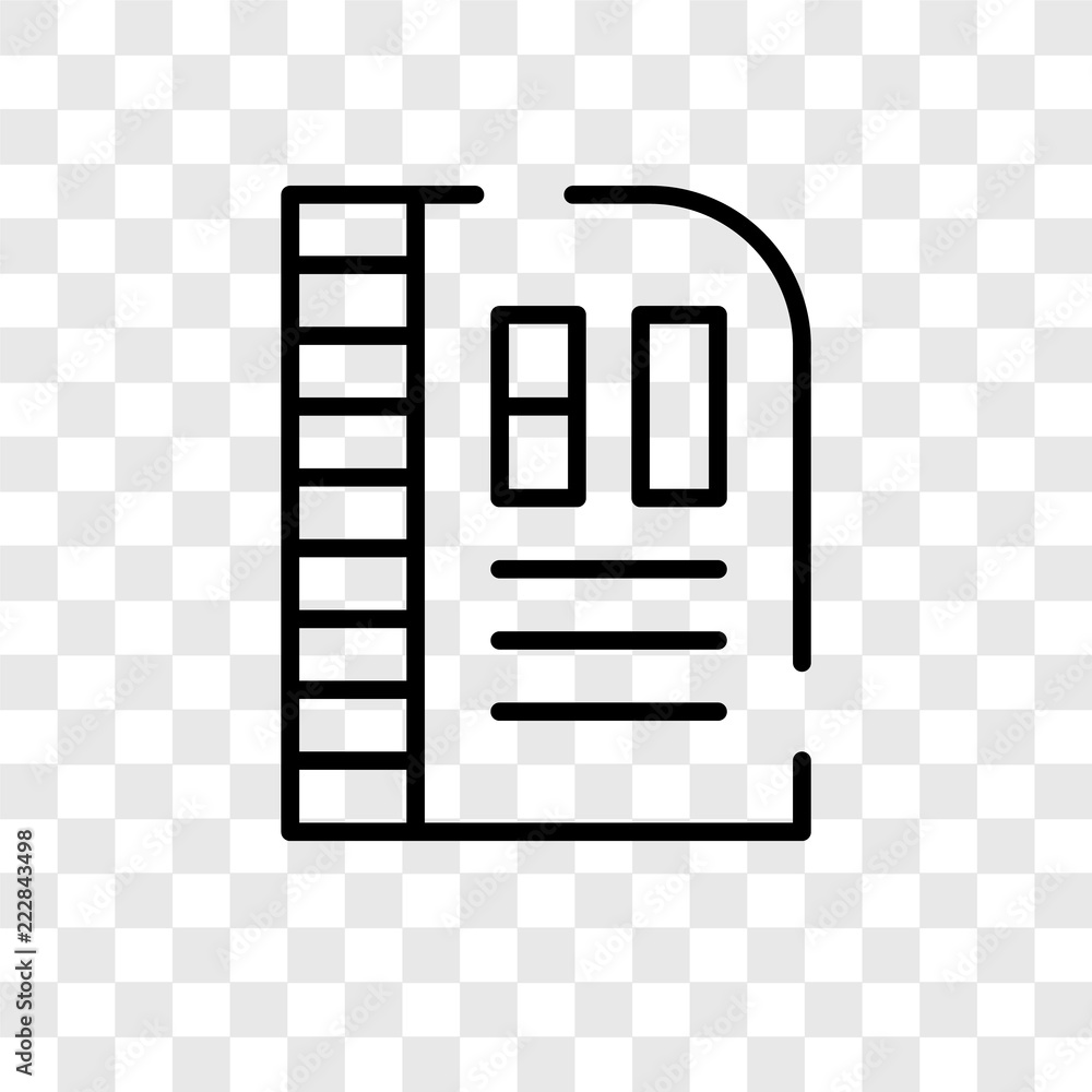 Document vector icon isolated on transparent background, Document logo design Document vector icon isolated on transparent background, Document logo design