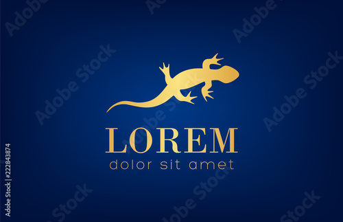Lizard vector logo