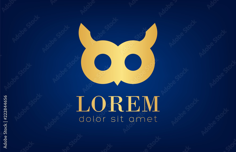 Fototapeta premium owl logo vector