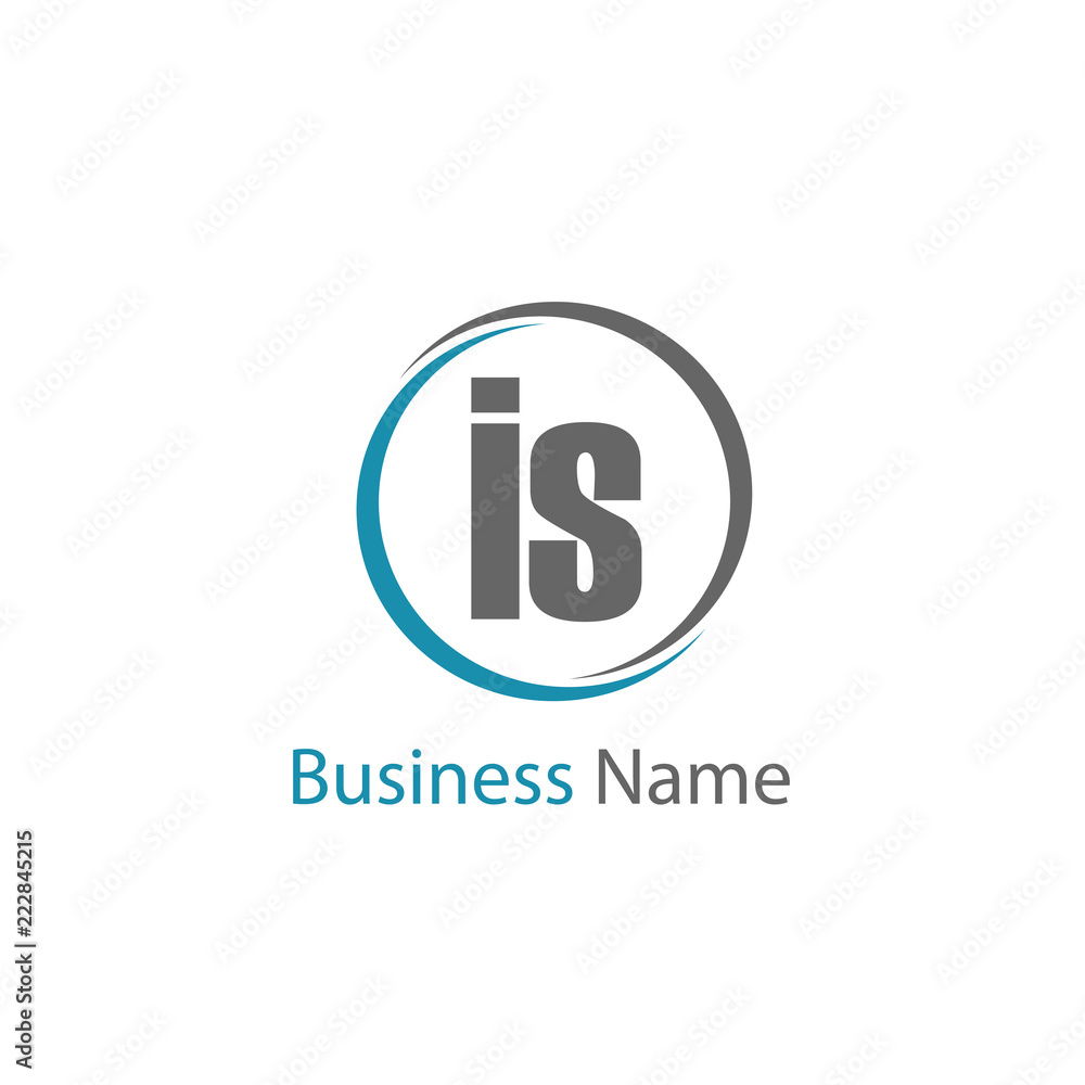 Initial Letter IS Logo Template Design Initial Letter IS Logo Template Design