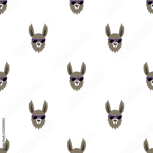 seamless pattern llama