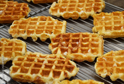 Liege waffles or Luikse wafels in Belgium