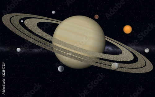 Fototapeta Naklejka Na Ścianę i Meble -  Saturn