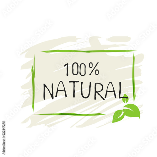 Natural product 100 bio healthy organic label and high quality product badges. Eco, 100 bio and natural food product icon. Emblems for cafe, packaging etc. Vector