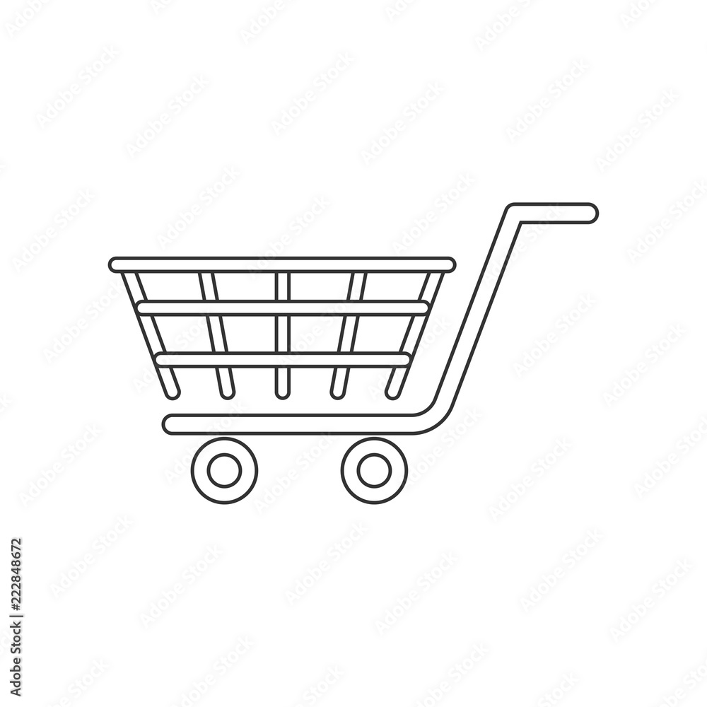 Shopping icon, Vector EPS 10 illustration style