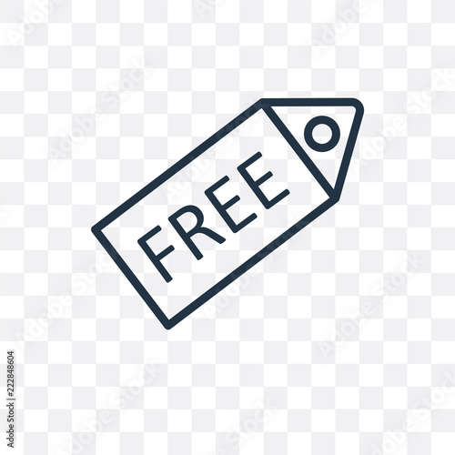 free icon isolated on transparent background. Simple and editable free icons. Modern icon vector illustration.