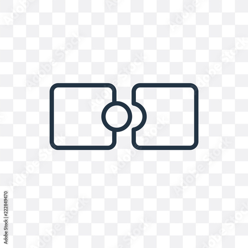joint icon isolated on transparent background. Simple and editable joint icons. Modern icon vector illustration.