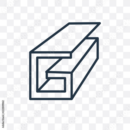 beam icon isolated on transparent background. Simple and editable beam icons. Modern icon vector illustration.