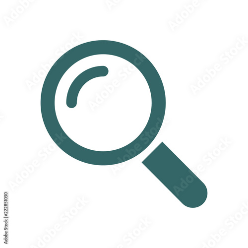 Search icon button symbol vector. Magnifying glass symbol. Look pictogram