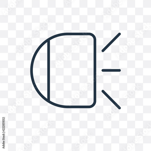 car lights icon isolated on transparent background. Simple and editable car lights icons. Modern icon vector illustration.
