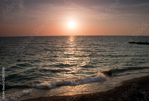 sunset on beach