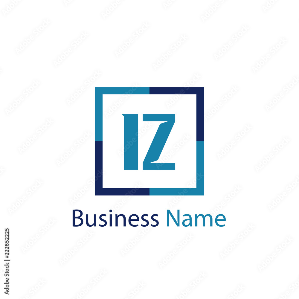 Initial Letter IZ Logo Template Design Initial Letter IZ Logo Template Design