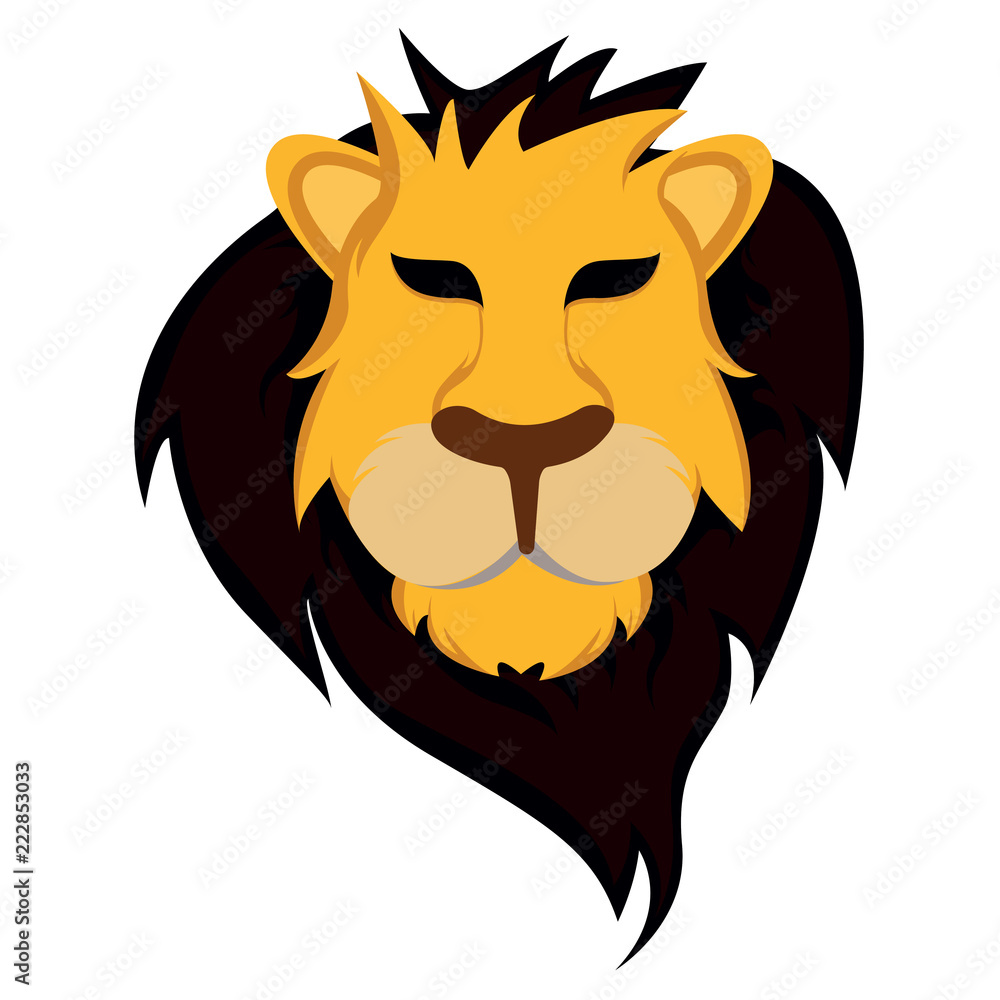 Obraz premium Lion Head - Vector Illustration 