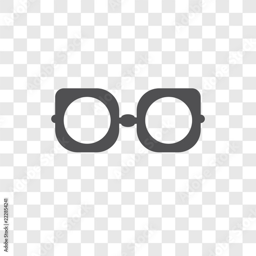 Eyeglasses vector icon isolated on transparent background, Eyeglasses logo design