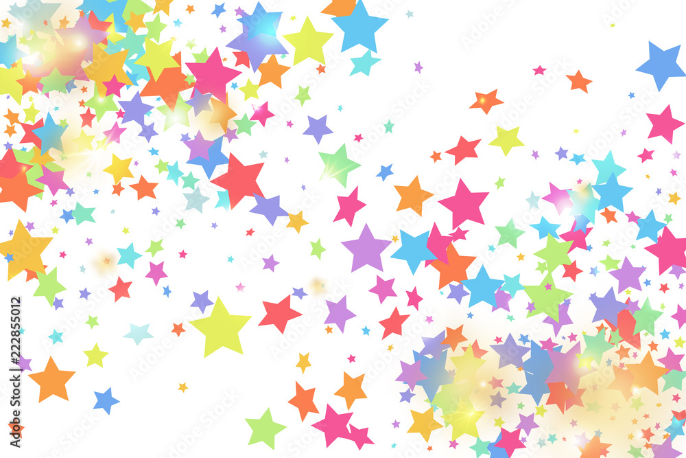 Star falling confetti background. Star falling confetti background.