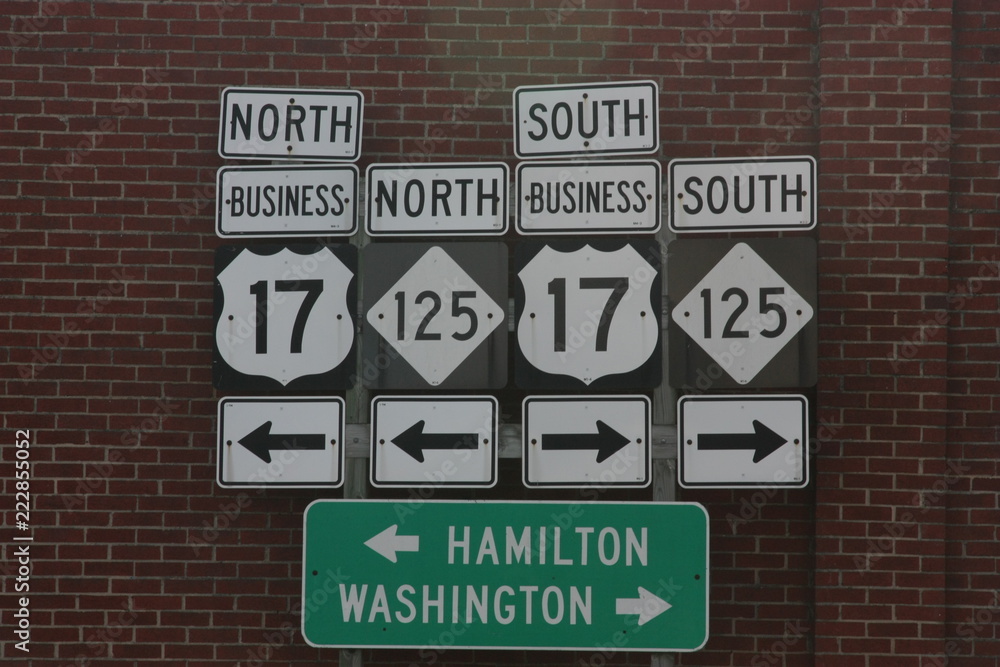 Fototapeta premium Verkehrsschilder (Amerika)