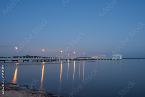 Wallpaper Mural Beautiful small pier on the lake in the early morning Torontodigital.ca
