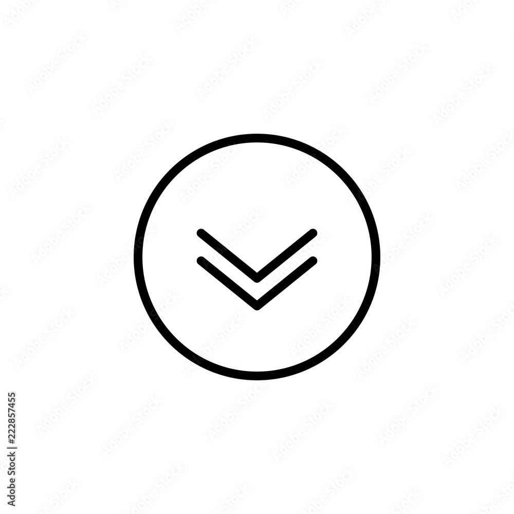Scroll Down Icon Vector Scrolling Sybmol For Web Design Stock Vector scroll-down-icon-vector-scrolling-sybmol-for-web-design-stock-vector
