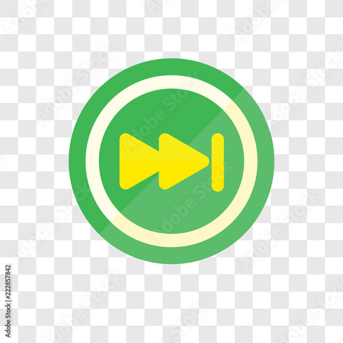 Skip vector icon isolated on transparent background, Skip logo design
