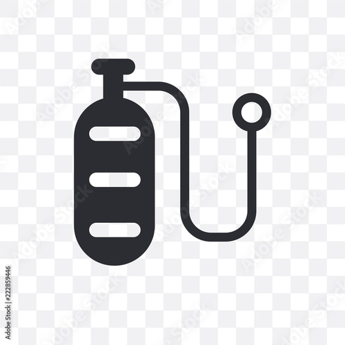 oxygen icon isolated on transparent background. Simple and editable oxygen icons. Modern icon vector illustration.